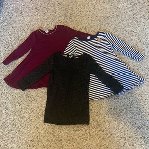 Lot of 3-2T long sleeve dresses